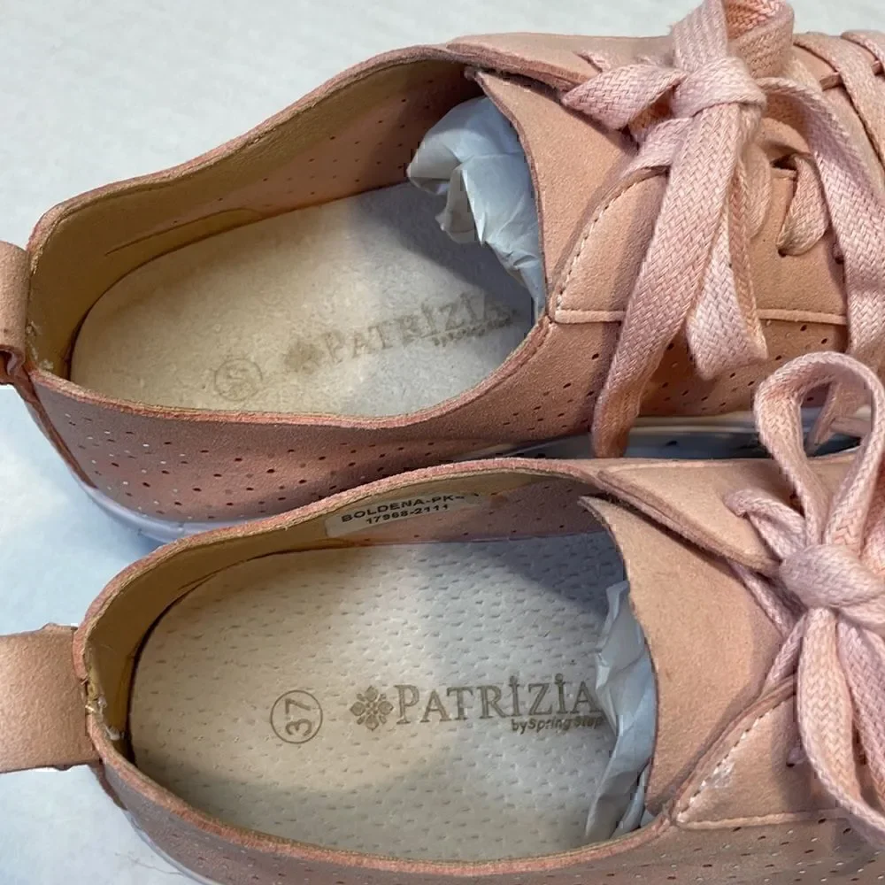 Patrizia by Spring step women’s casual ties shoe. Pastel pink. Size 6